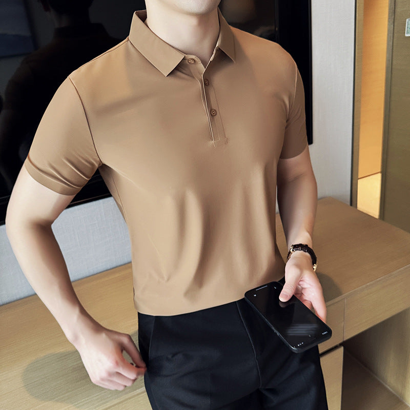 Camiseta Ajustada de Color Sólido sin Costuras Ideal para el Verano