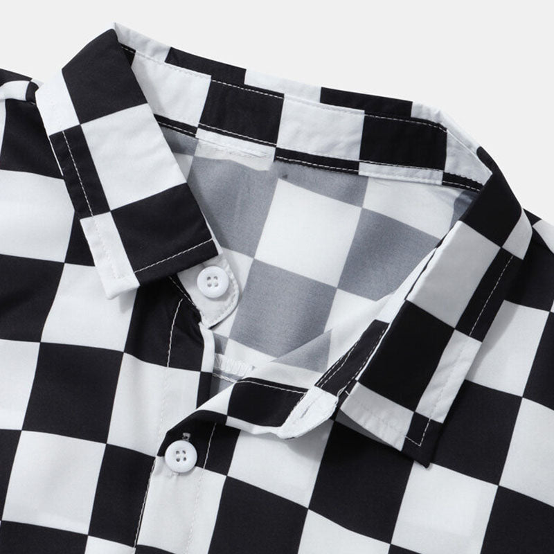 Camisa Hawaiana de Manga Corta con Impresión 3D Ideal para el Verano