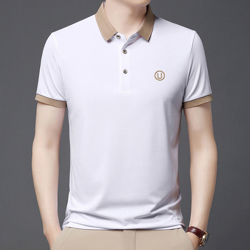 Camiseta Tipo Polo de Manga Corta en Color Sólido | Ideal para el Verano
