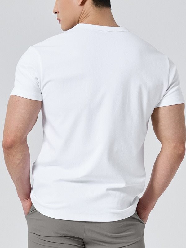 Camiseta Deportiva de Hombre con Cuello Redondo y Manga Corta | Ideal para el Verano