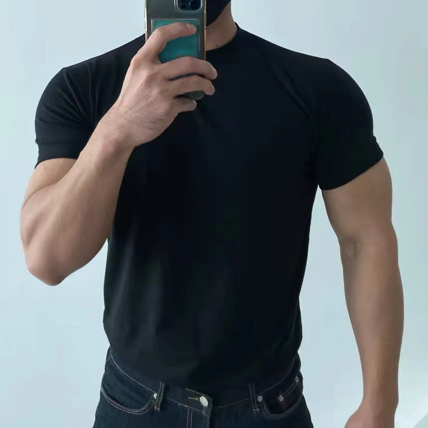 Camiseta de Hombre de Secado Rápido con Corte Slim y Manga Corta | Ideal para Verano