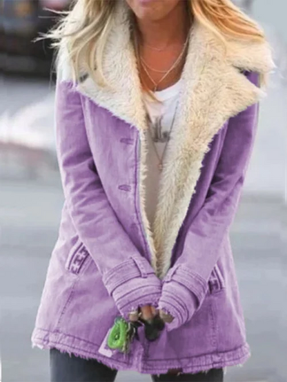 Chaqueta de Invierno Forrada con Sherpa y Aislamiento Térmico | Ideal para Invierno