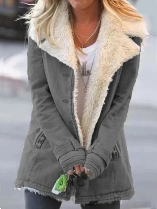 Chaqueta de Invierno Forrada con Sherpa y Aislamiento Térmico | Ideal para Invierno