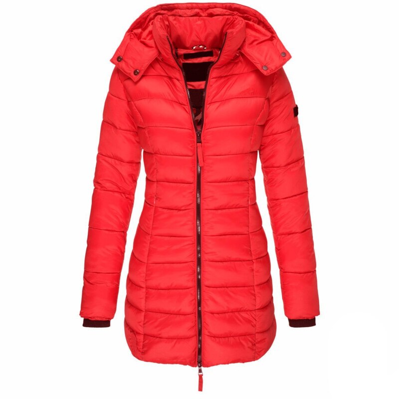 Chaqueta acolchada con capucha, cremallera y aislamiento ligero | Ideal para otoño e invierno