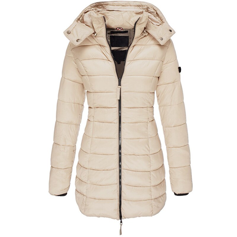 Chaqueta acolchada con capucha, cremallera y aislamiento ligero | Ideal para otoño e invierno