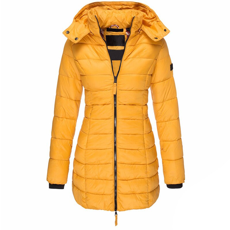 Chaqueta acolchada con capucha, cremallera y aislamiento ligero | Ideal para otoño e invierno