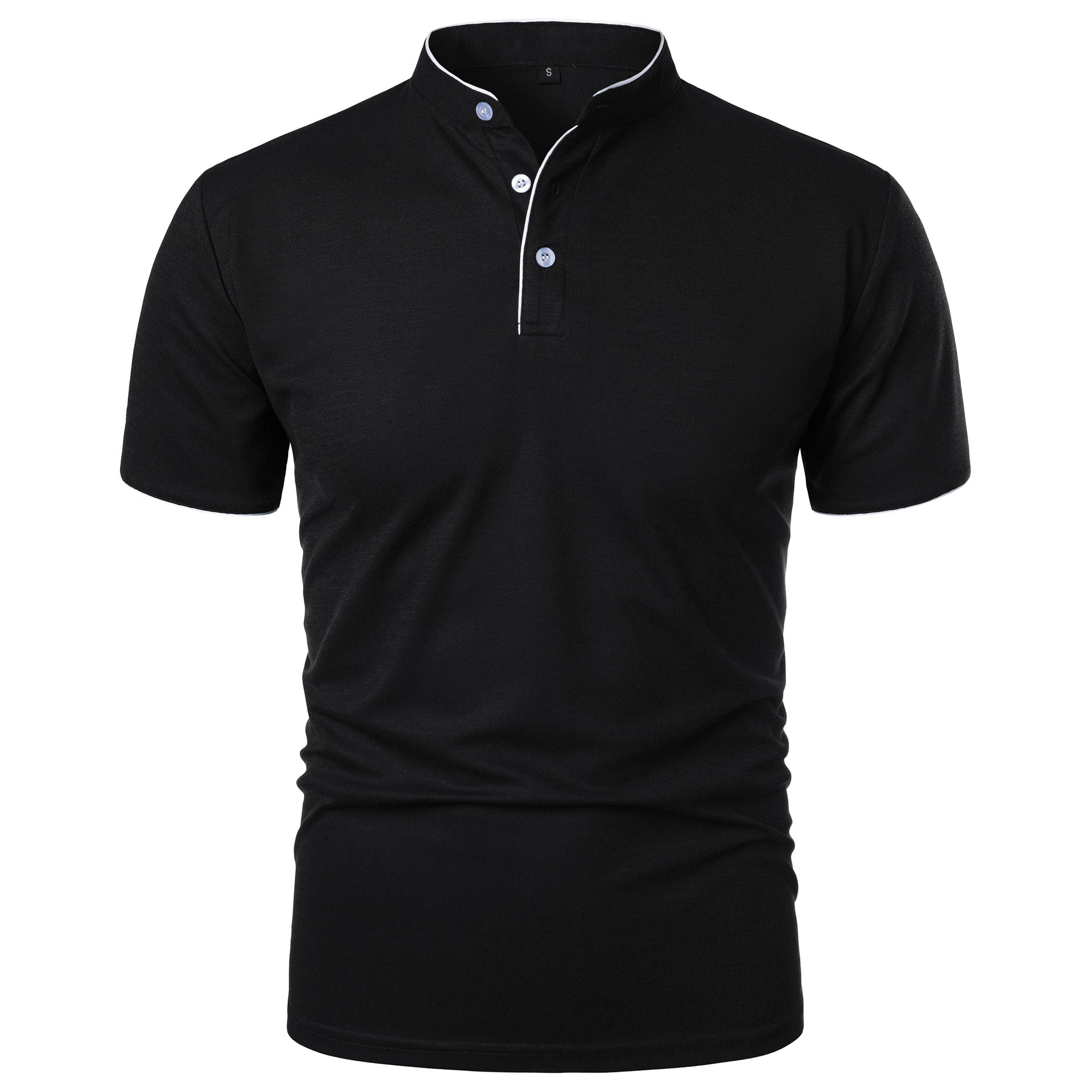 Camiseta de Hombre de Manga Corta Color Sólido de Corte Ajustado | Ideal para Verano
