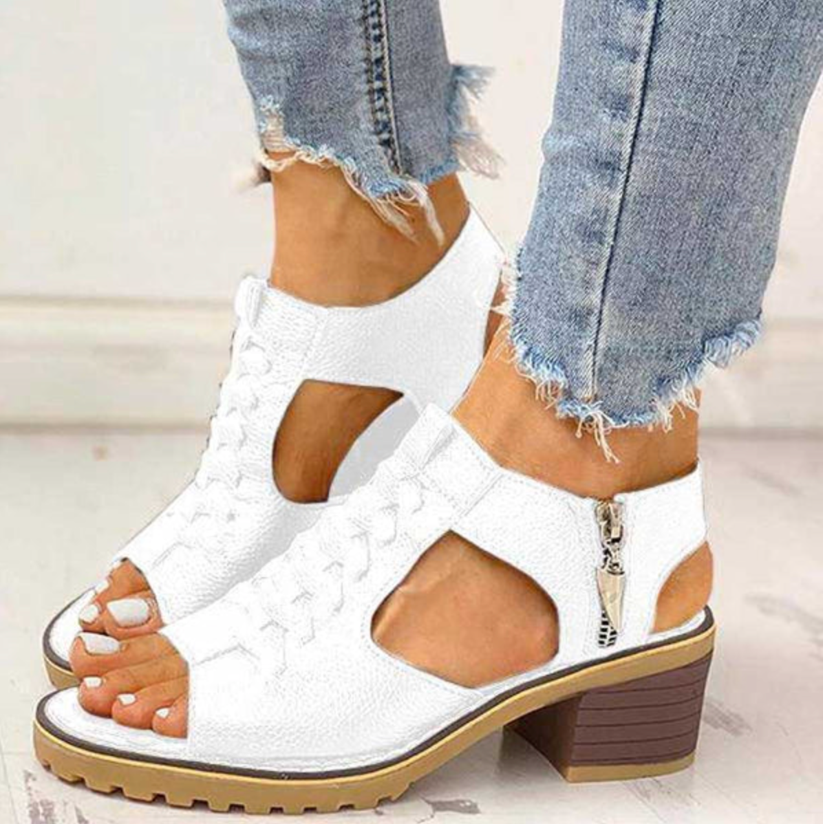 Sandalias de tacón alto con ajuste de soporte y diseño transpirable | Ideal para verano