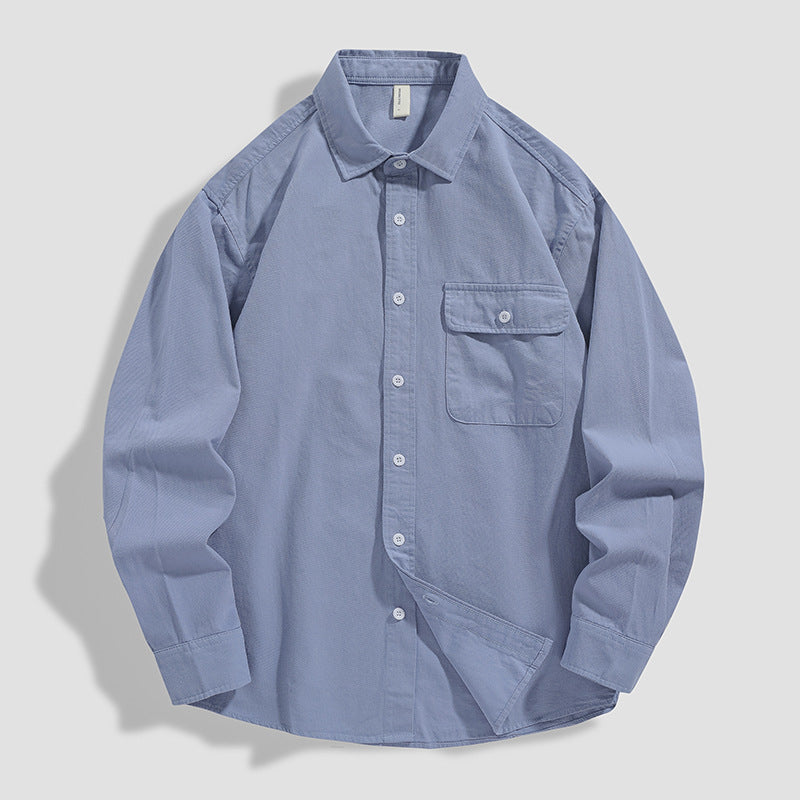 Chaqueta Camisa de Algodón de Corte Holgado para Hombre | Ideal para Todas las Estaciones