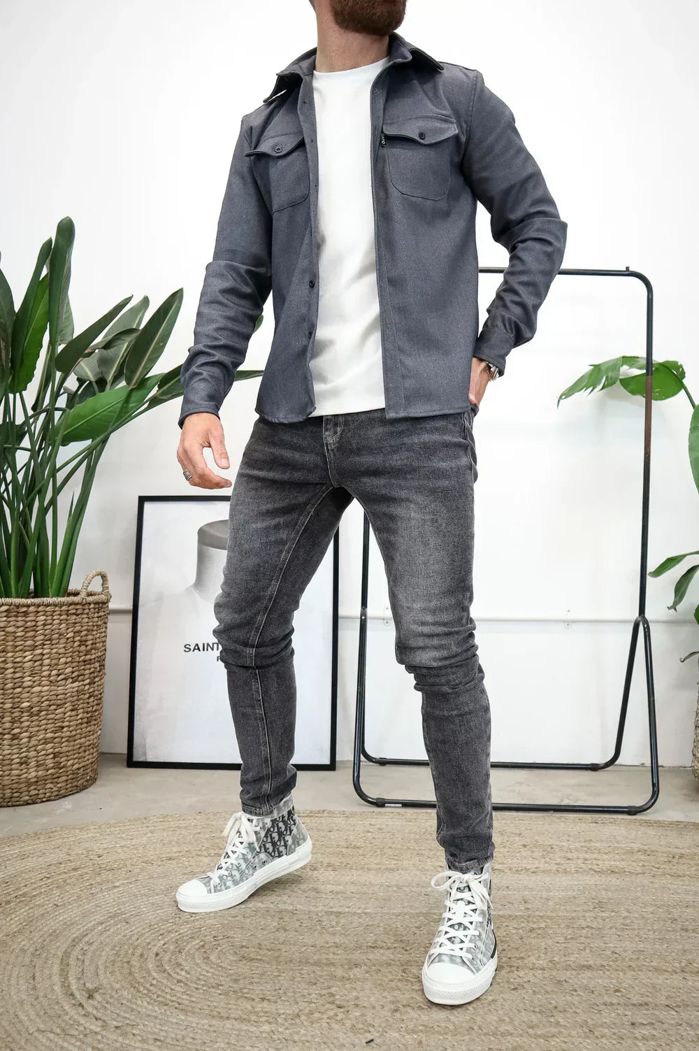 Camisa overshirt de diseño atemporal y material transpirable
