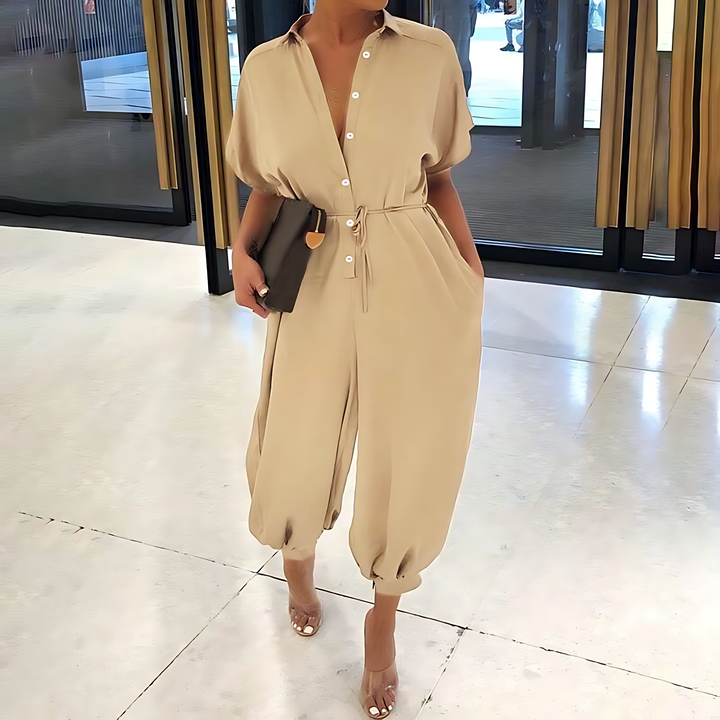Jumpsuit para Mujer con Diseño de Leopardo y Estilo Monocromático
