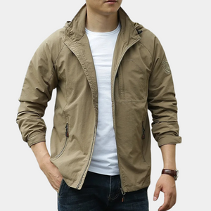Chaqueta Impermeable de Entretiempo para Hombres con Diseño Transpirable