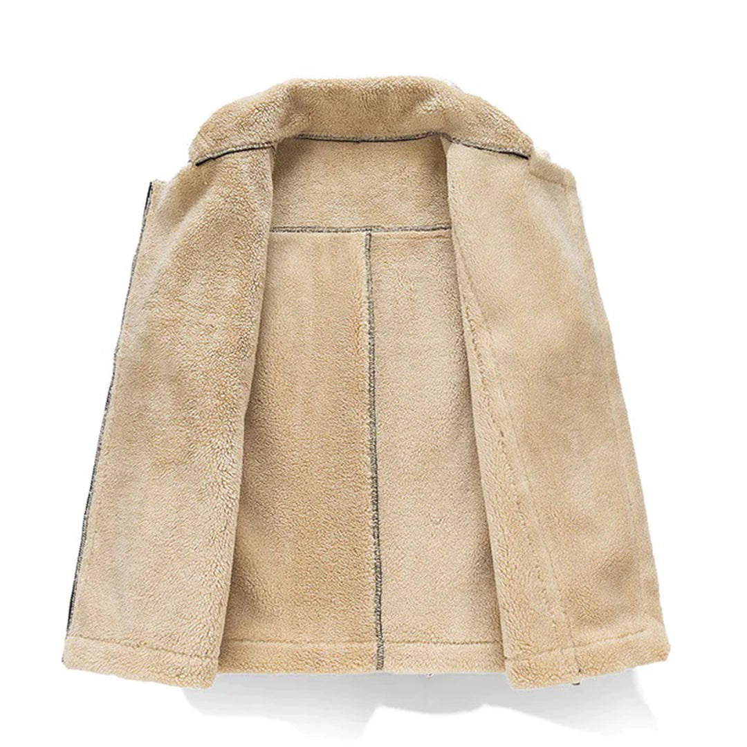 Chaleco Aislante de Invierno con Forro Sherpa y Exterior Resistente al Agua