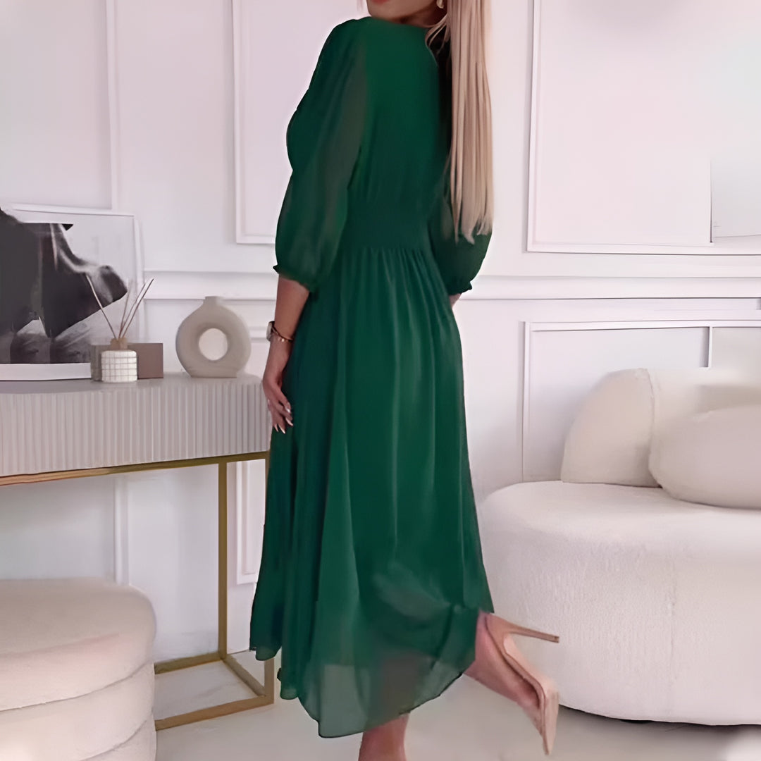Vestido Ligero De Gasa De Seda Con Corte Fluido | Ideal Para Primavera Y Verano