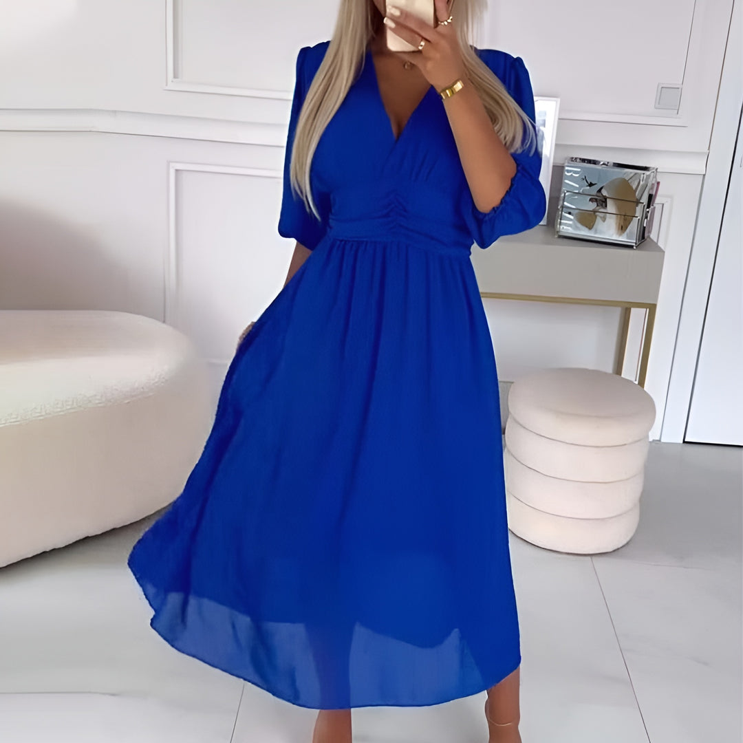 Vestido Ligero De Gasa De Seda Con Corte Fluido | Ideal Para Primavera Y Verano