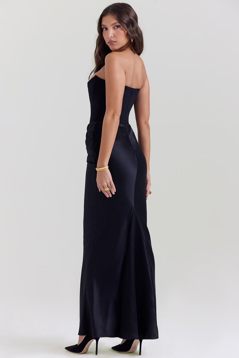 Vestido Maxi con Diseño de Corset que Define la Cintura | Ideal para Primavera y Otoño