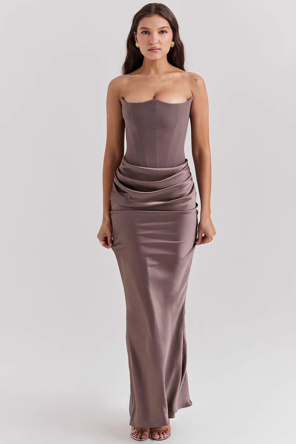 Vestido Maxi con Diseño de Corset que Define la Cintura | Ideal para Primavera y Otoño